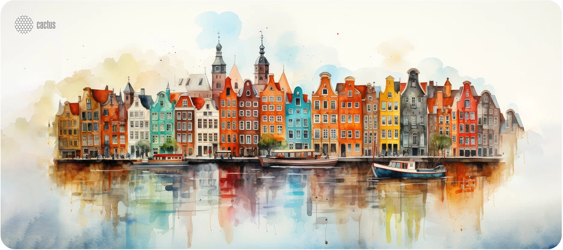 Коврик для мыши Cactus Amsterdam 900x400x3мм (CS-MP-PRO12XXL)