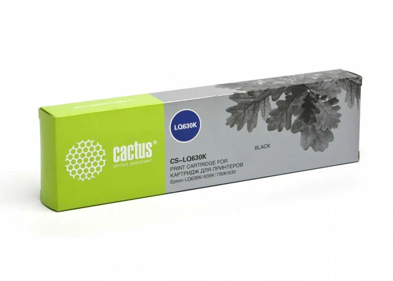 Картридж матричный Cactus CS-LQ630K S015307 12.7x8 черный для Epson LQ-630K/635K/730K