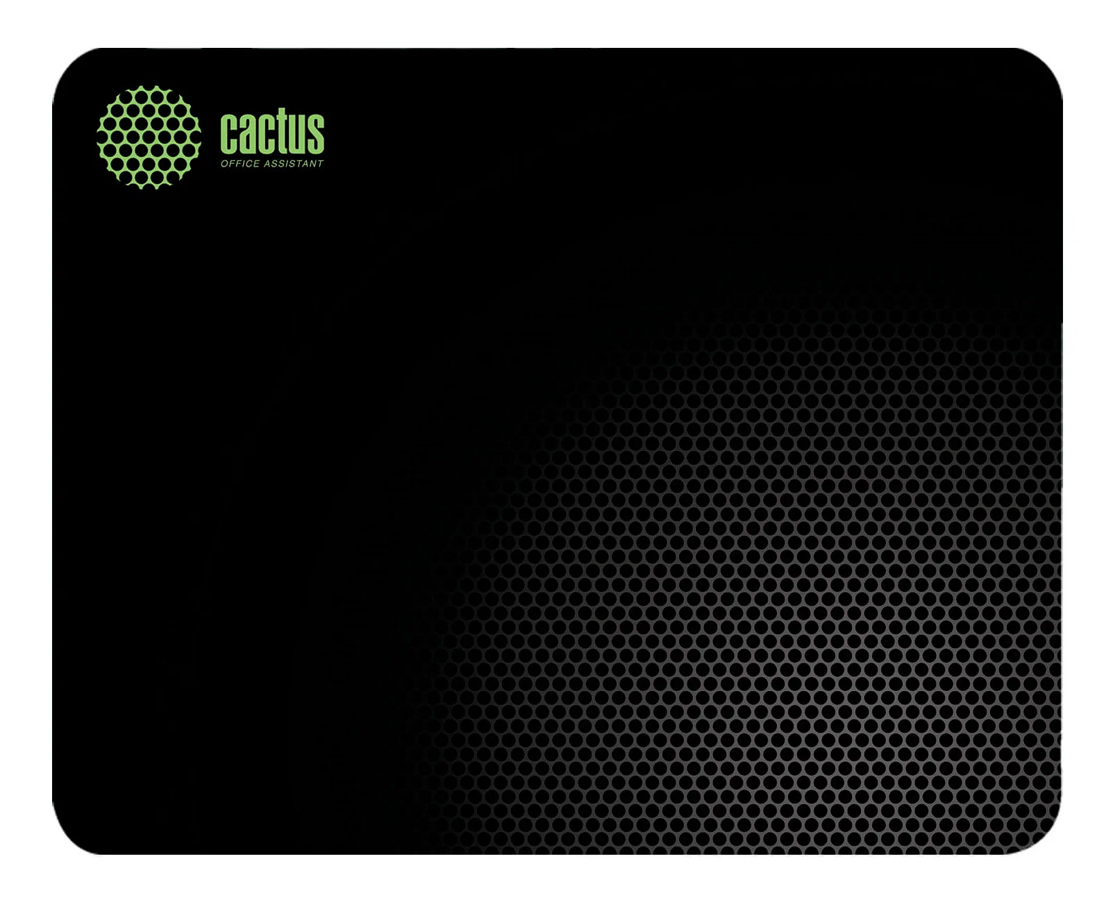 Коврик для мыши Cactus CS-MP-D02M, прорезиненный, черный, 300 x 250 x 3 мм