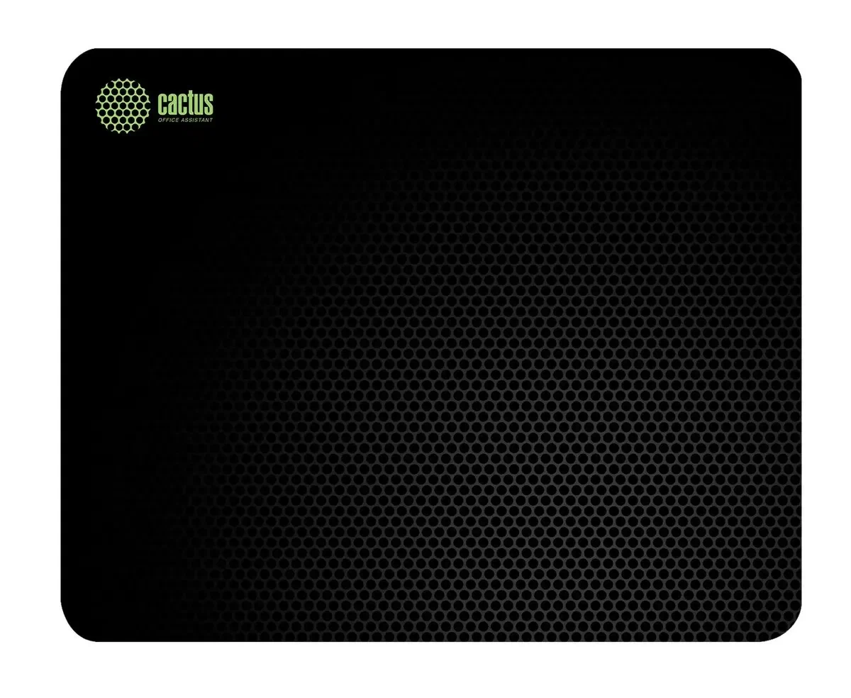 Коврик для мыши "Black Mesh" Cactus CS-MPС-D02S, резина, 250 x 200 x 3 мм